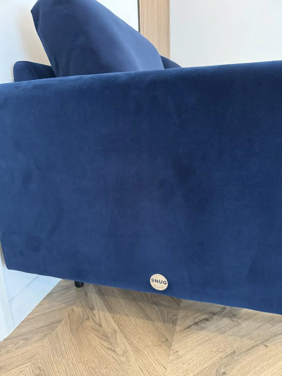 Like New BIG CHILL 3 seater sofa in discontinued Navy velvet