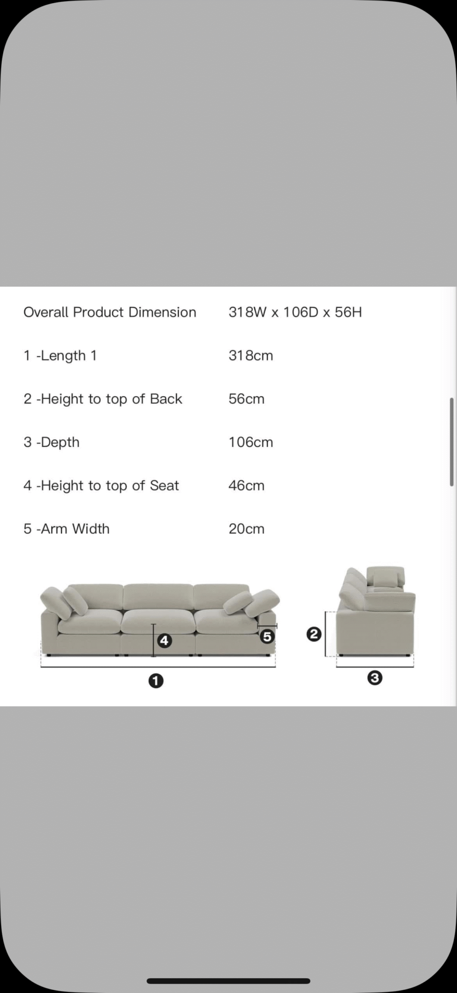 Savoy 3 seater sofa
