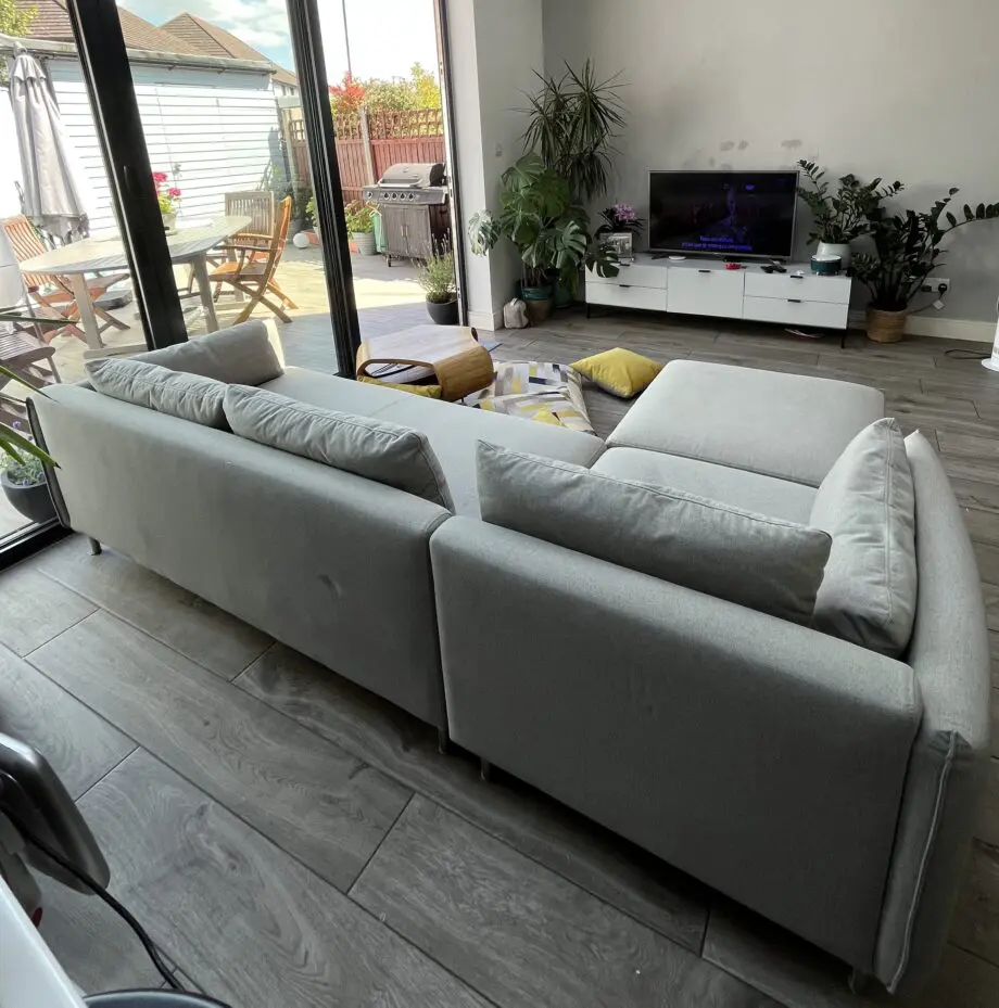 MADE grey sofa bed / corner sofa