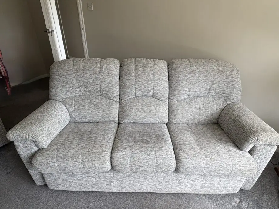 Bradbeers G-Plan 3 seater sofa + leg riser armchair