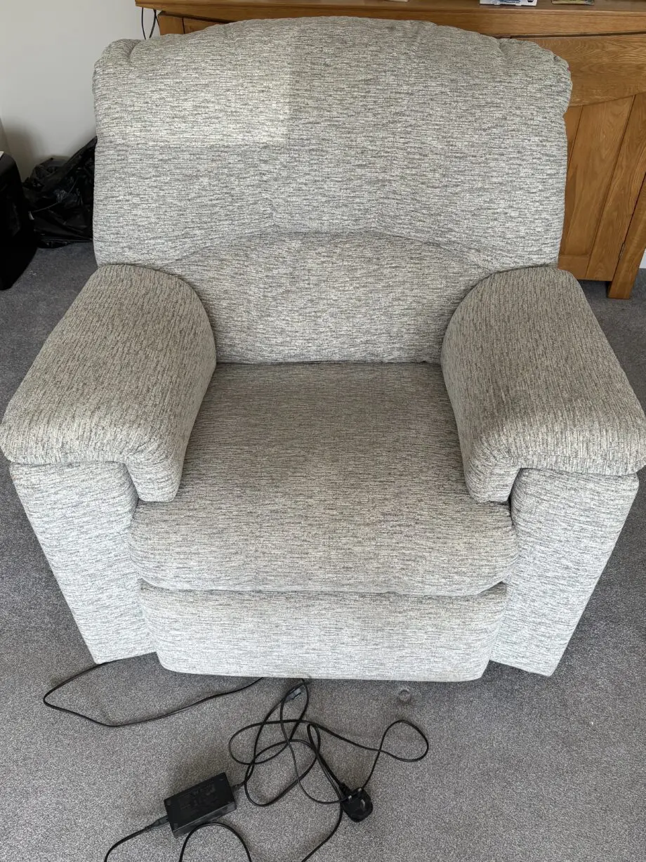 Bradbeers G-Plan 3 seater sofa + leg riser armchair