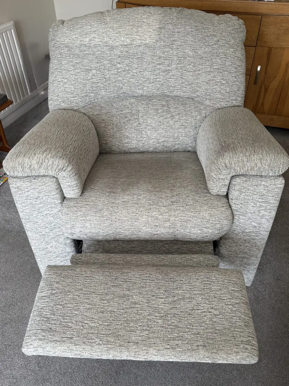 Bradbeers G-Plan 3 seater sofa + leg riser armchair