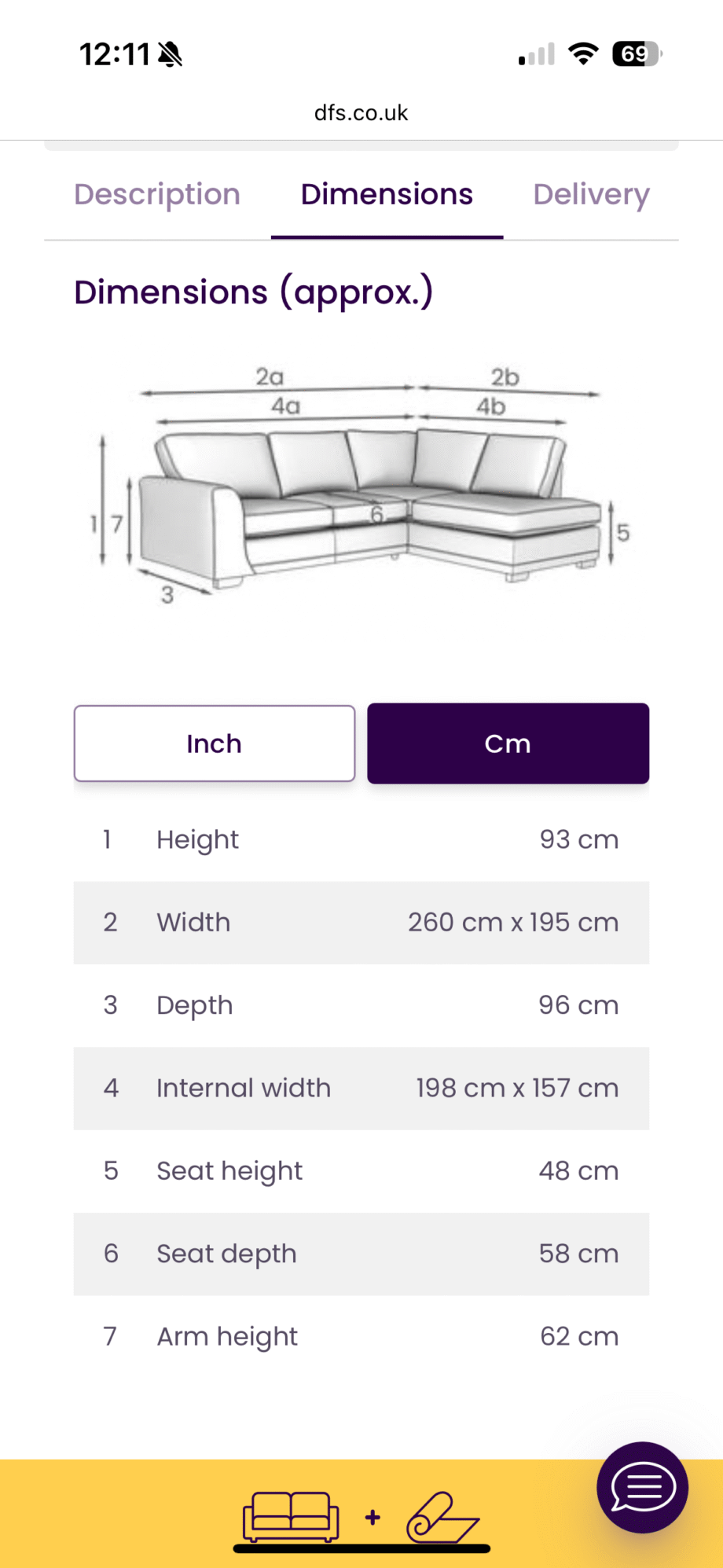 DFS GREY ORKA CORNER SOFA