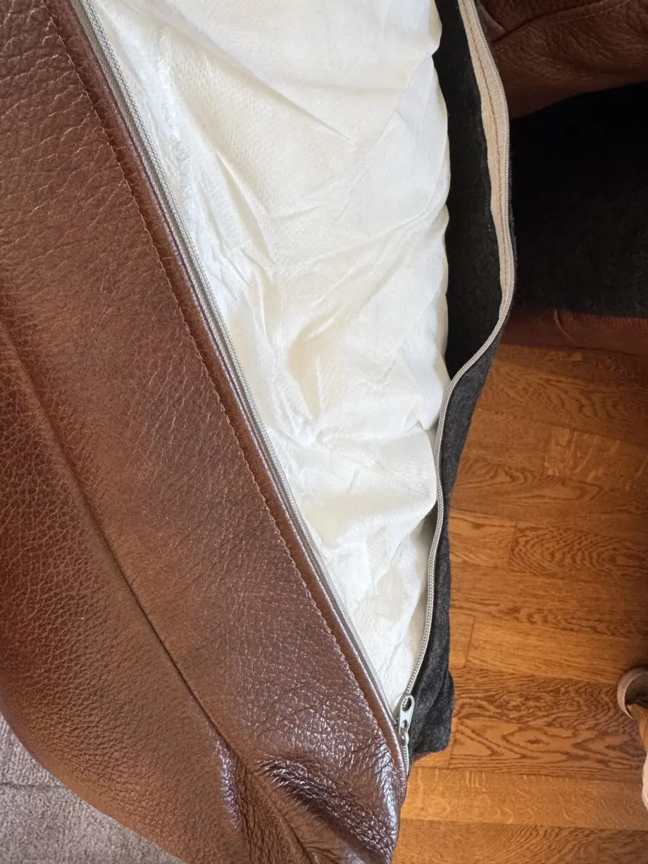 Brian James Leather Brown 3 Seater Sofa