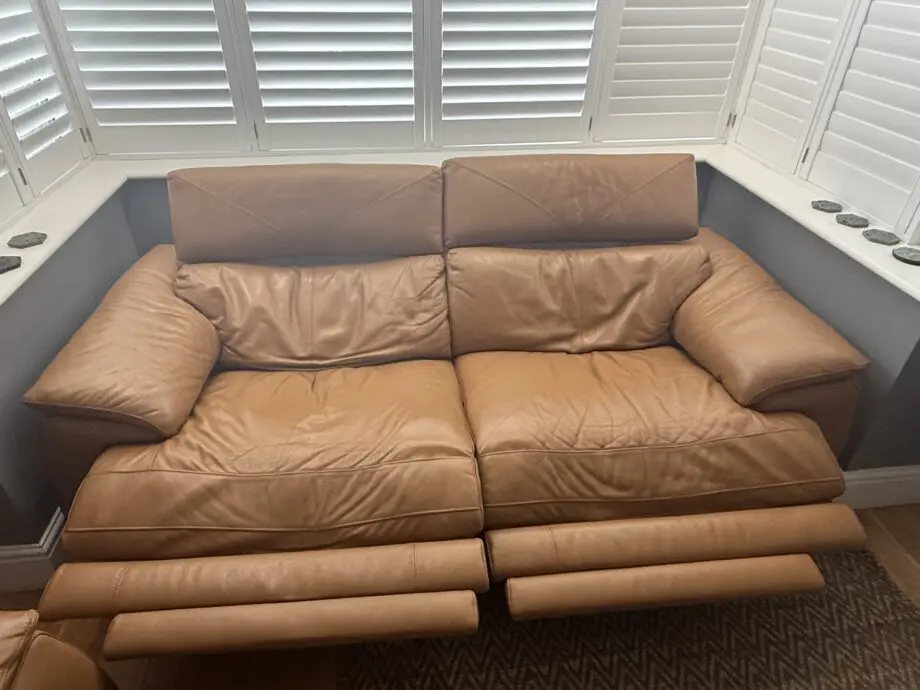 DFS Caldo 3 and 2 Seater Power Recliner