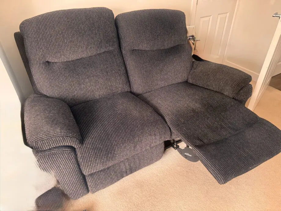 Lazy boy manual recliner black material