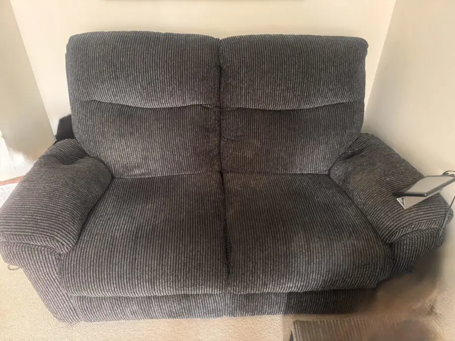 Lazy boy manual recliner black material