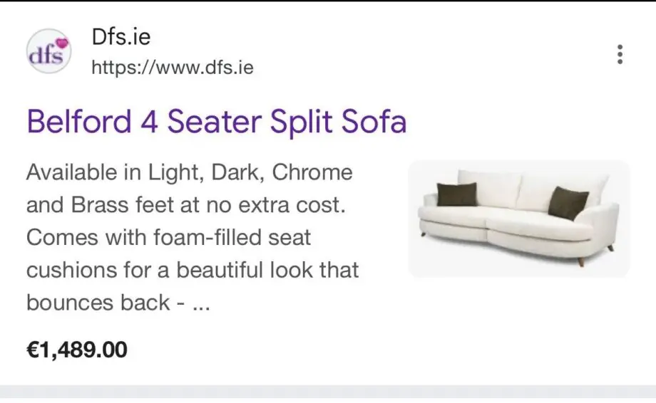 DFS Belford 5-Piece Sofa Set