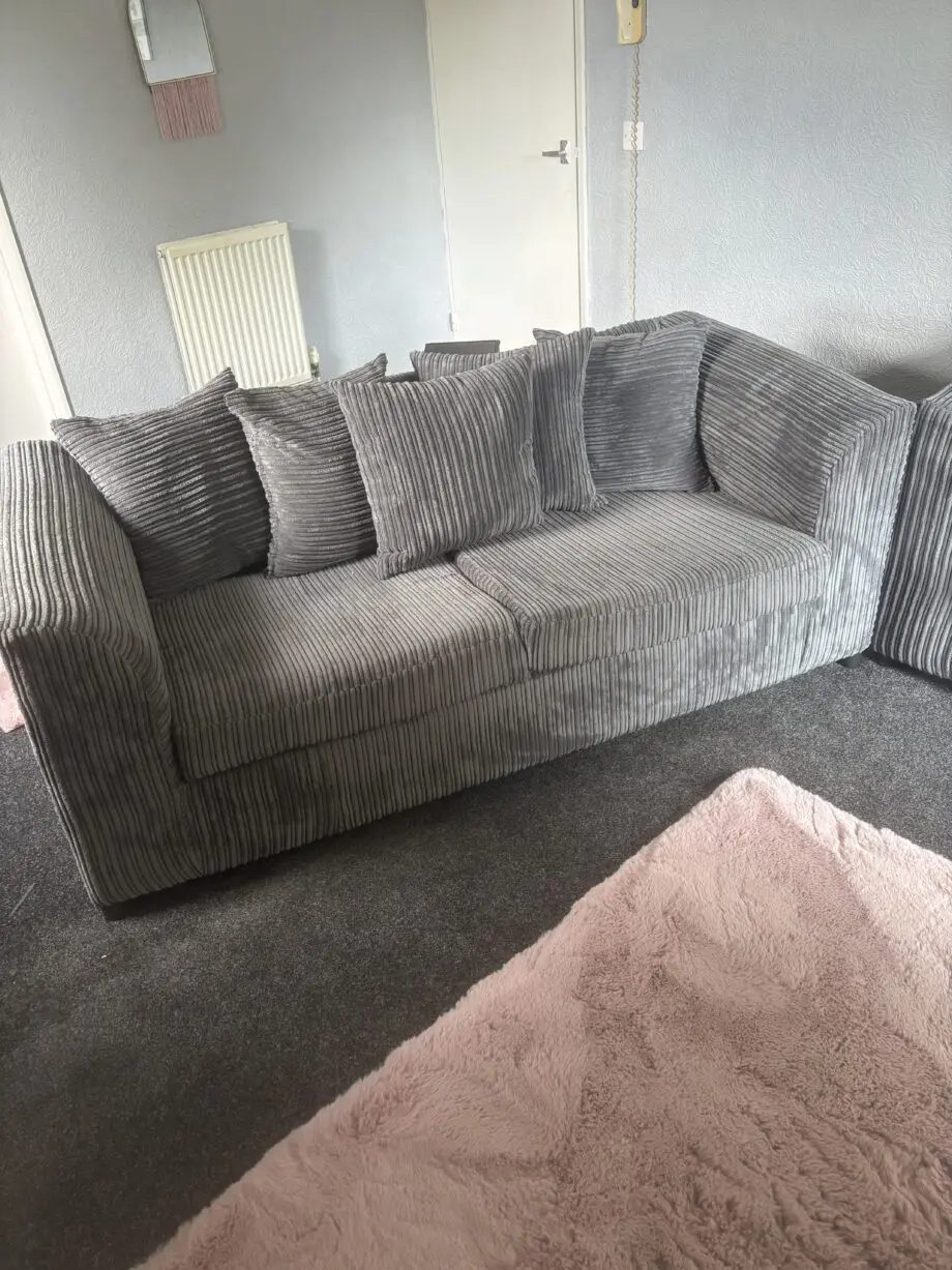 Gray 3 seat sofa