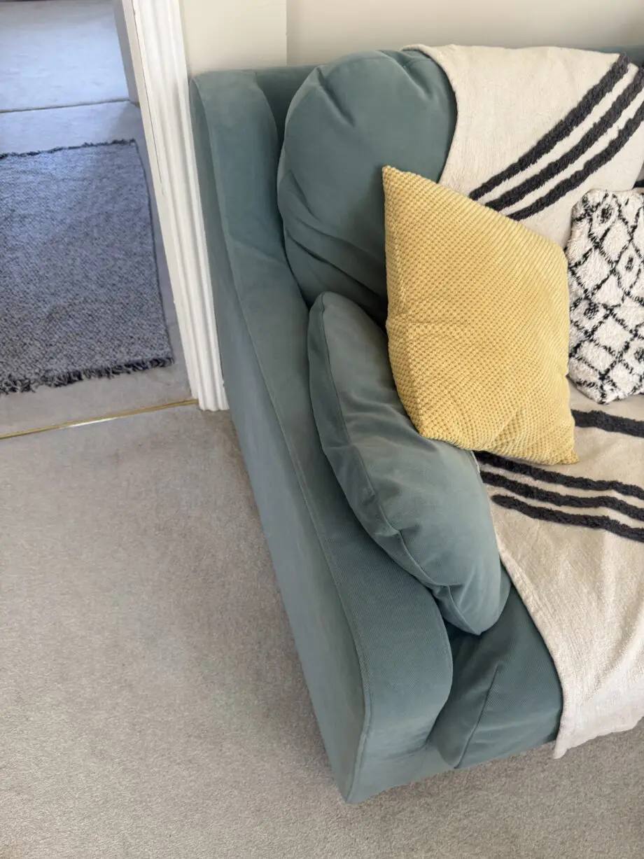 Green / Blue IKEA L-Shaped Chaise Sofa
