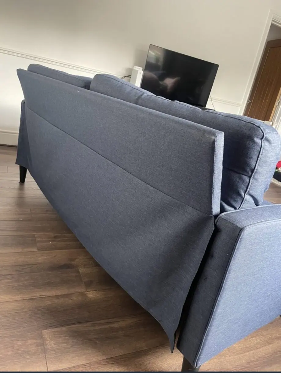 Blue 2 seater sofa