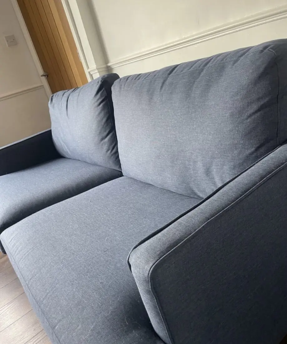 Blue 2 seater sofa