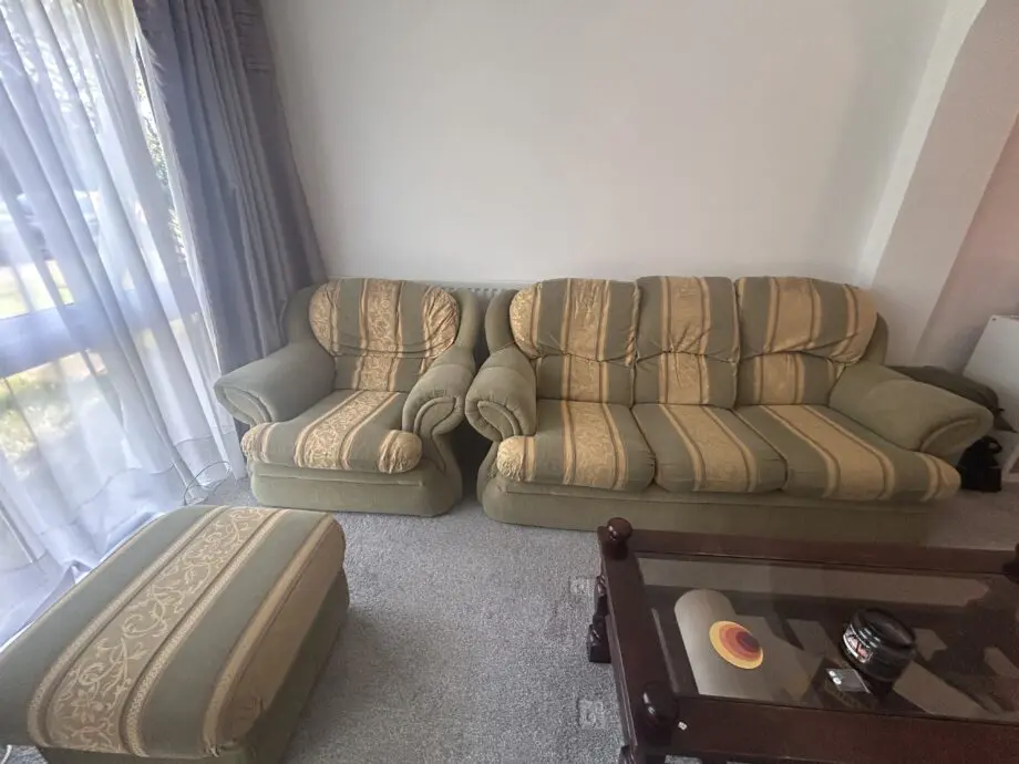 Sofa set with footstool