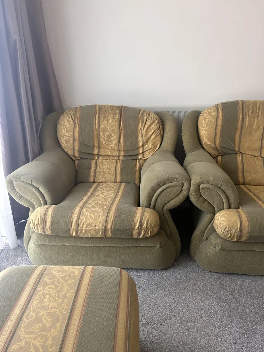 Sofa set with footstool