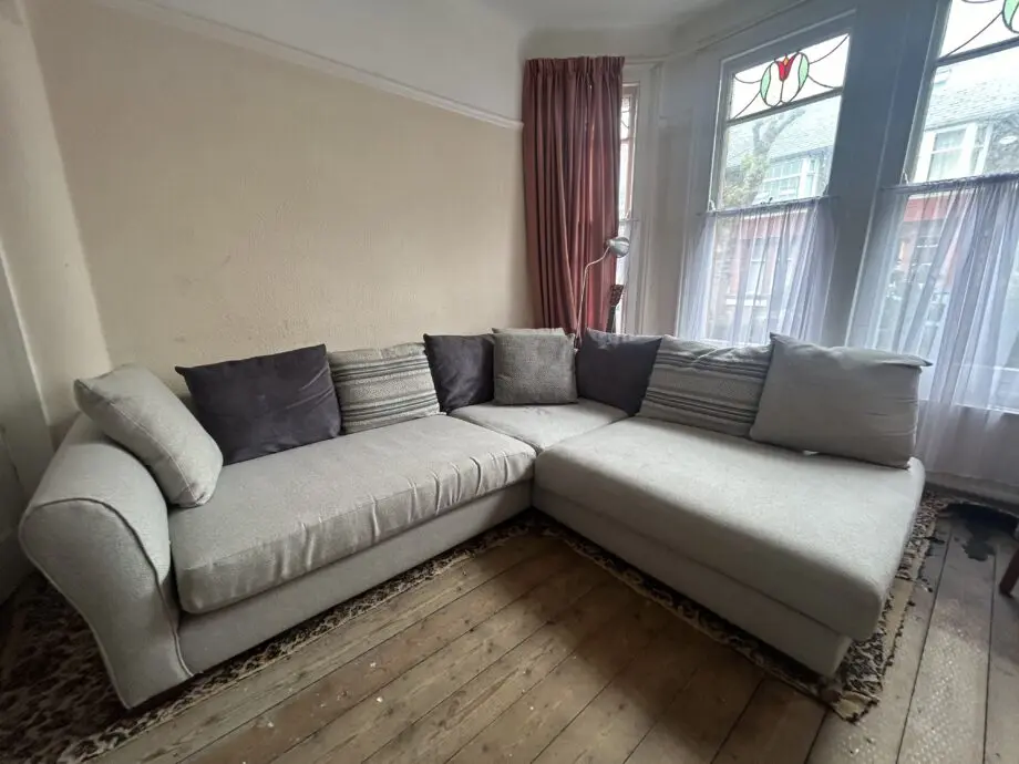 DFS grey corner sofa