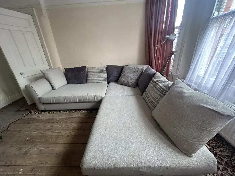 DFS grey corner sofa