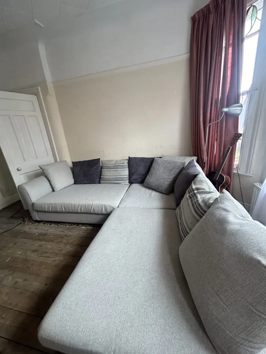 DFS grey corner sofa