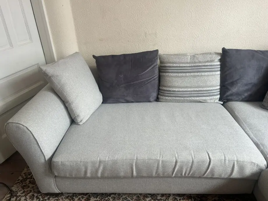 DFS grey corner sofa
