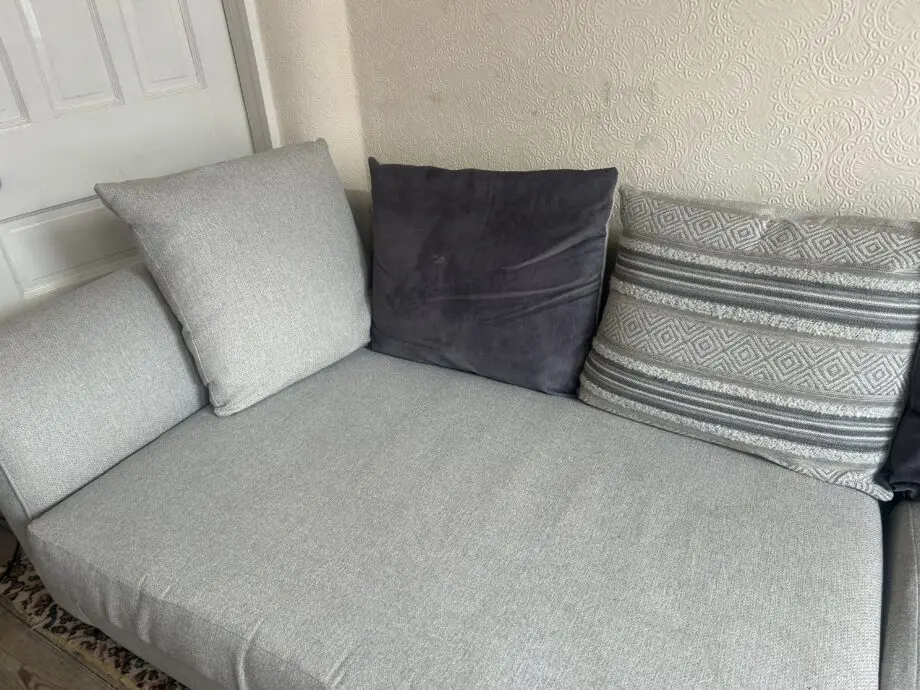 DFS grey corner sofa