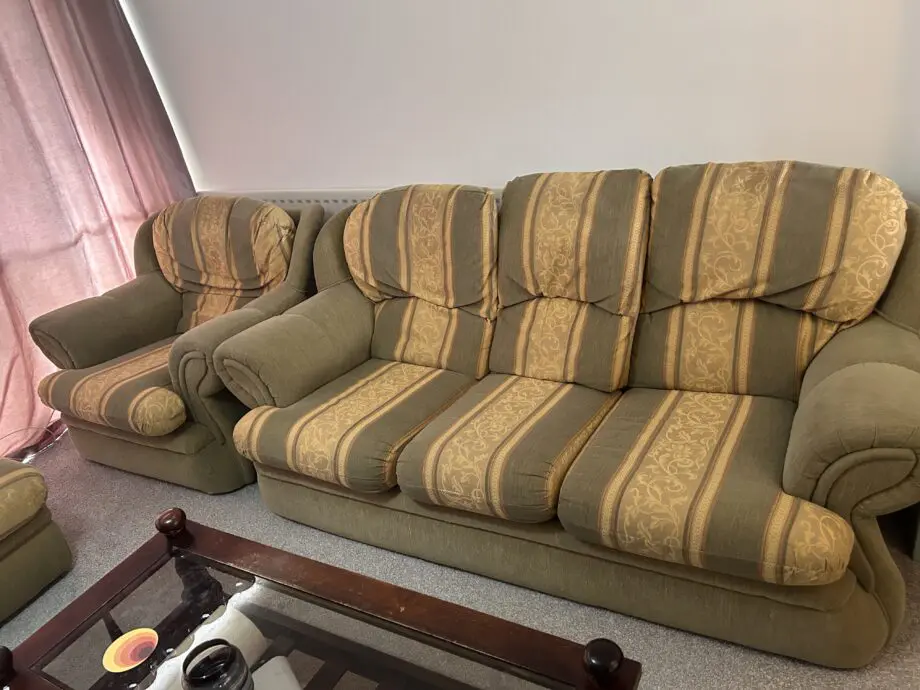 Sofa set with footstool