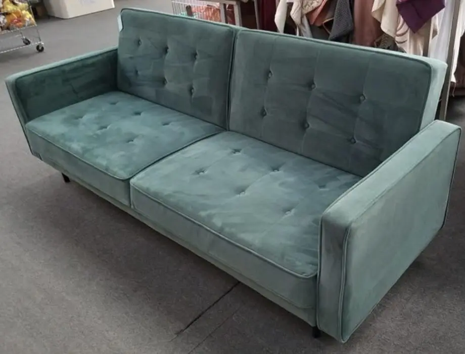 Made woodland green sofa bed