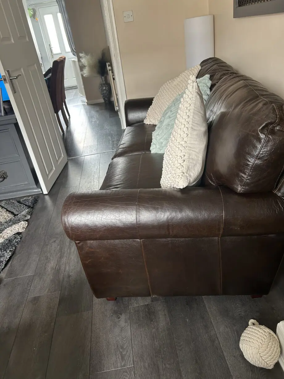 Brown genuine leather