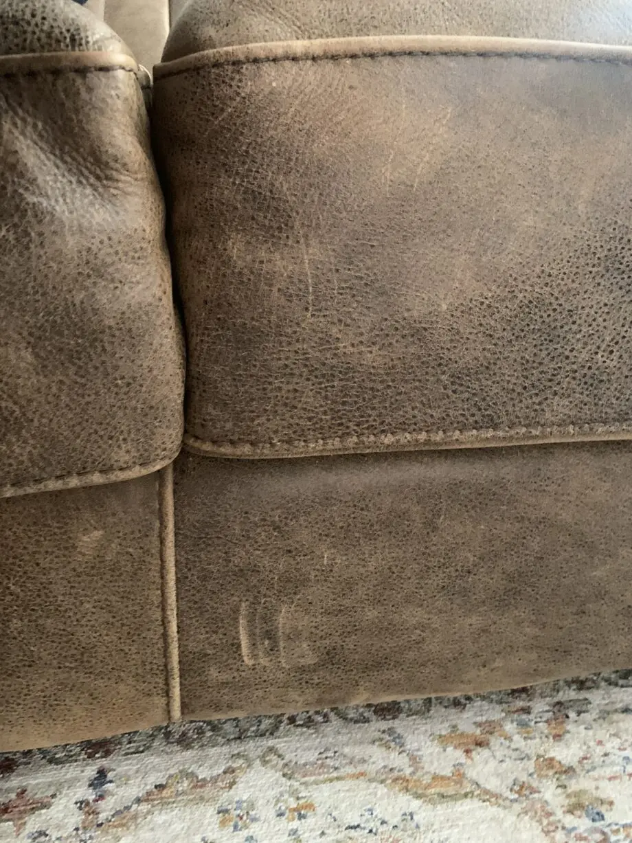 Barker and Stonehouse Missano 3 seater brown leather sofa