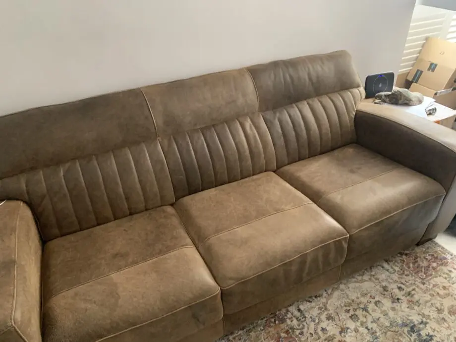 Barker and Stonehouse Missano 3 seater brown leather sofa