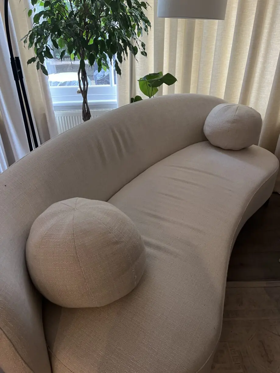 Daals Beige Curved Sofa
