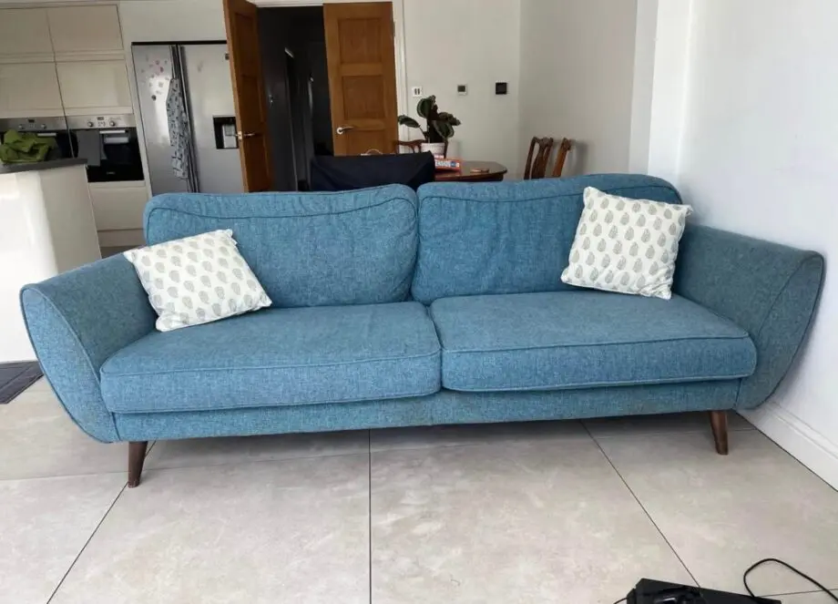 3 Seater Blue French Connection DFS sofa