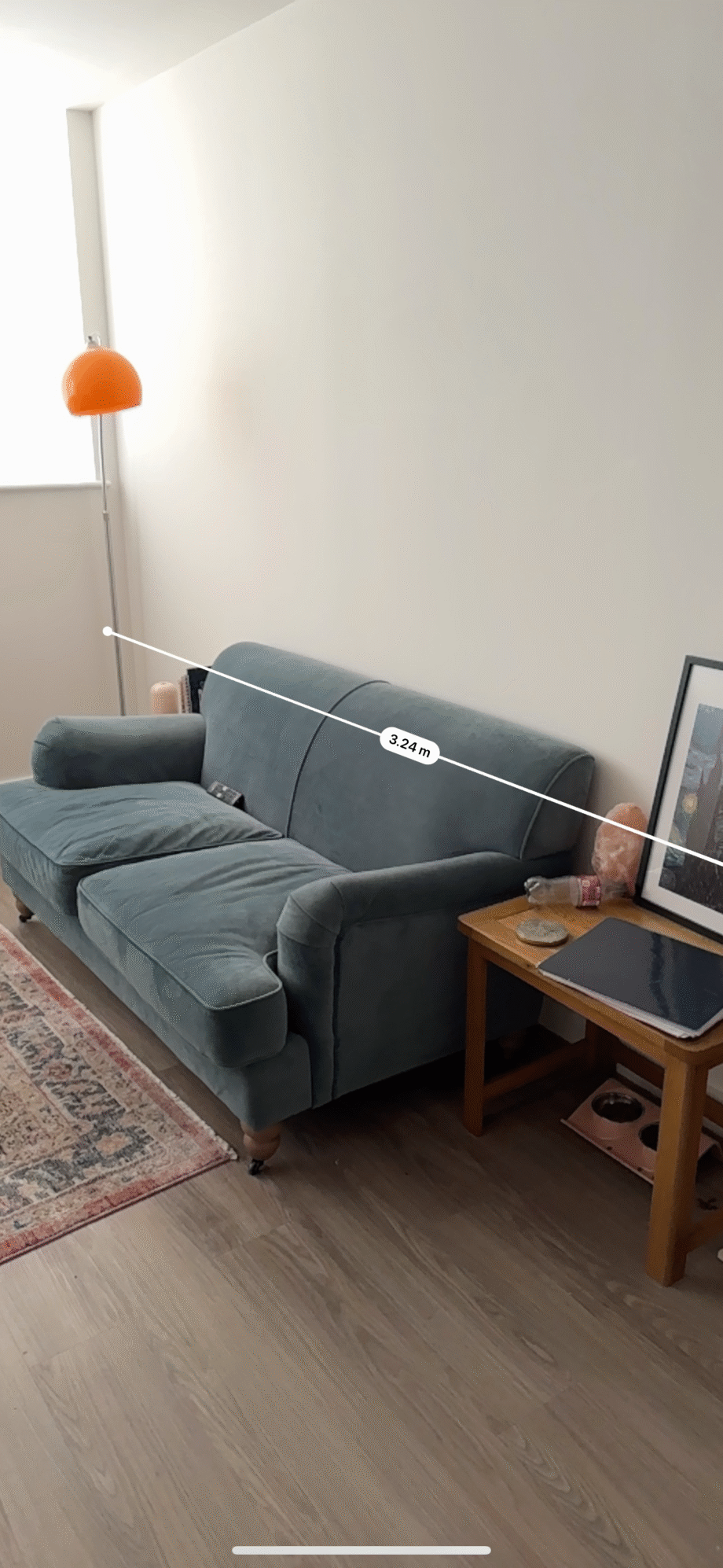 Made Green/Blue 2 seater sofa