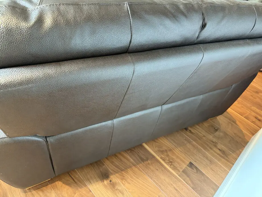 Dark brown sofa set from oak furniture