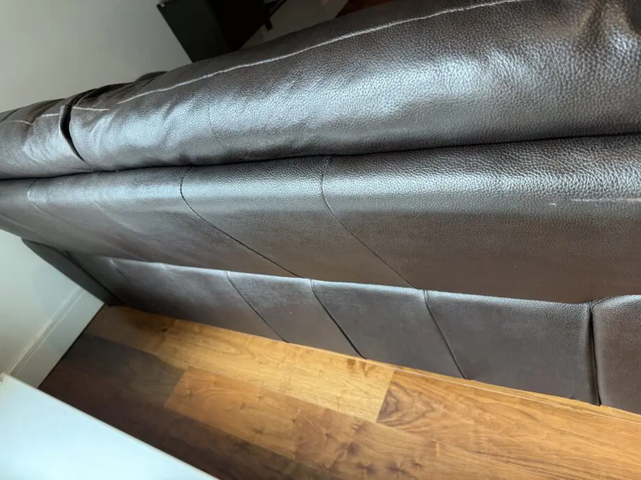 Dark brown sofa set from oak furniture