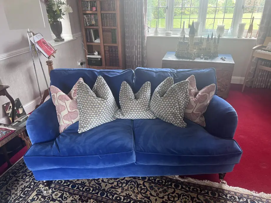 2 Seater Blue Sofa and Stuff Sofa https://sofasandstuff.com