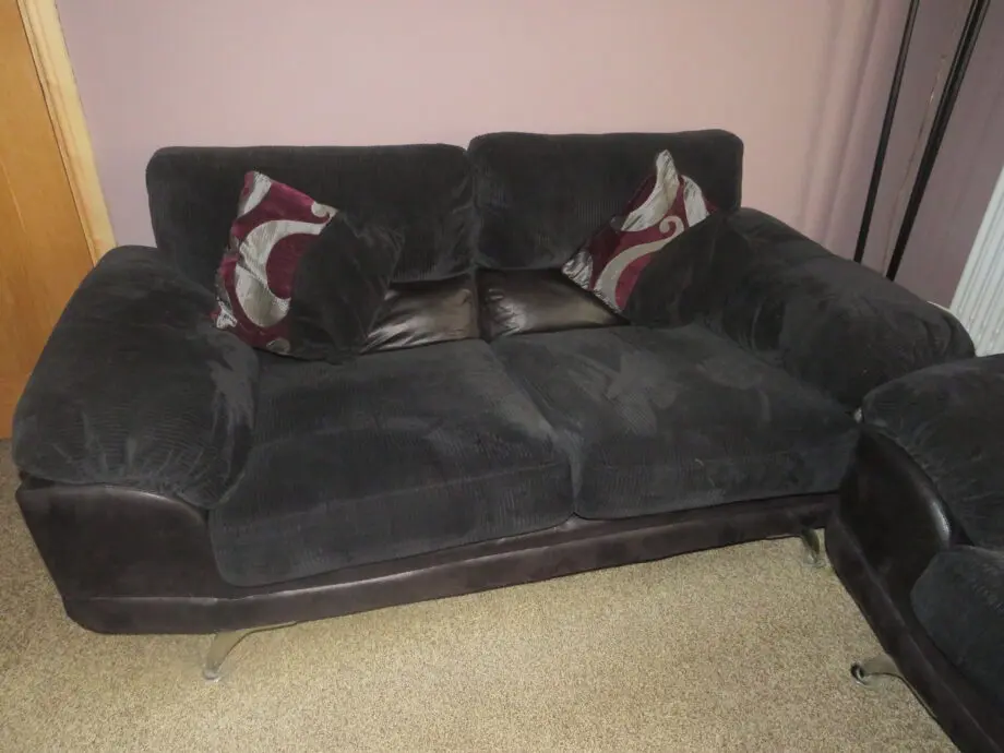 CSL Stellor 3 Str Ripple Black/Aubergine 3 STR, 2 STR and F/Stool Sofa Set
