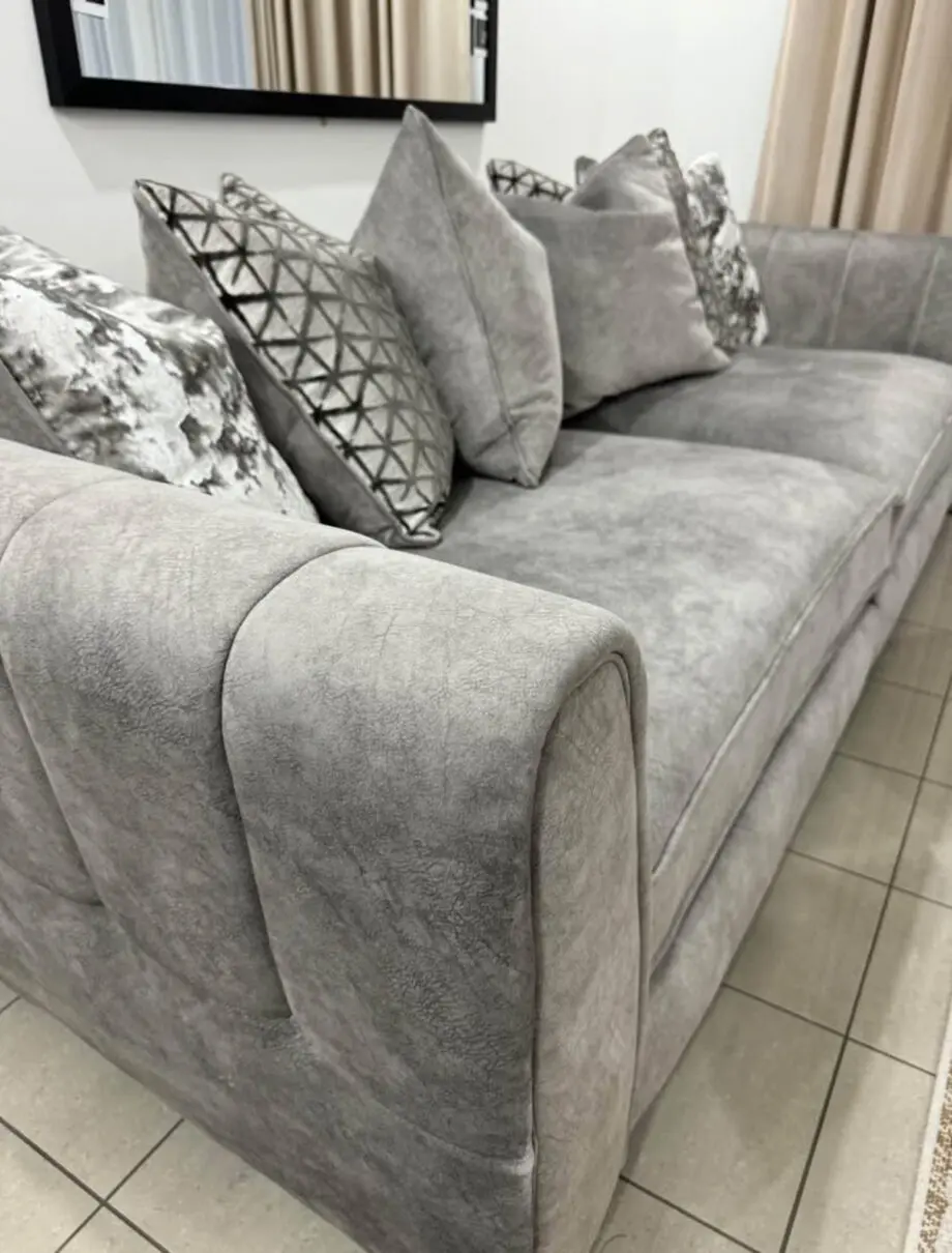 Grey 4 seater Ariana Furniture Village coach