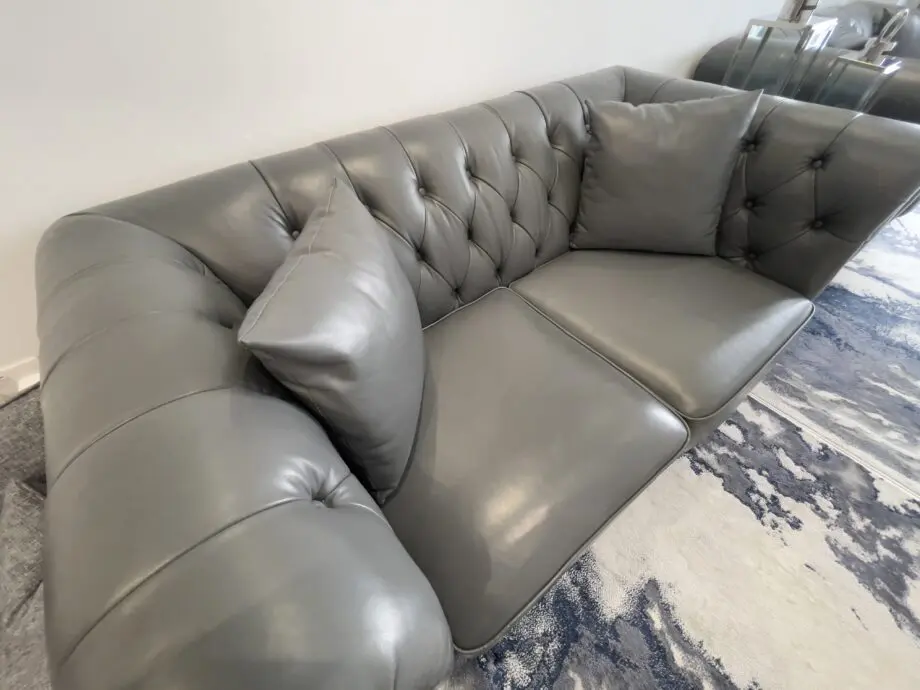 Oak furniture store grey 2+2 seater sofa