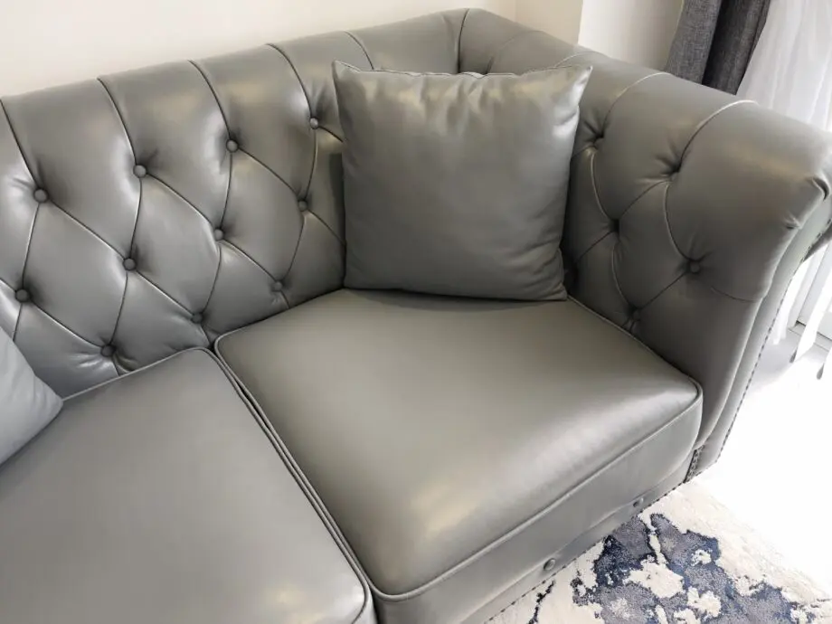 Oak furniture store grey 2+2 seater sofa