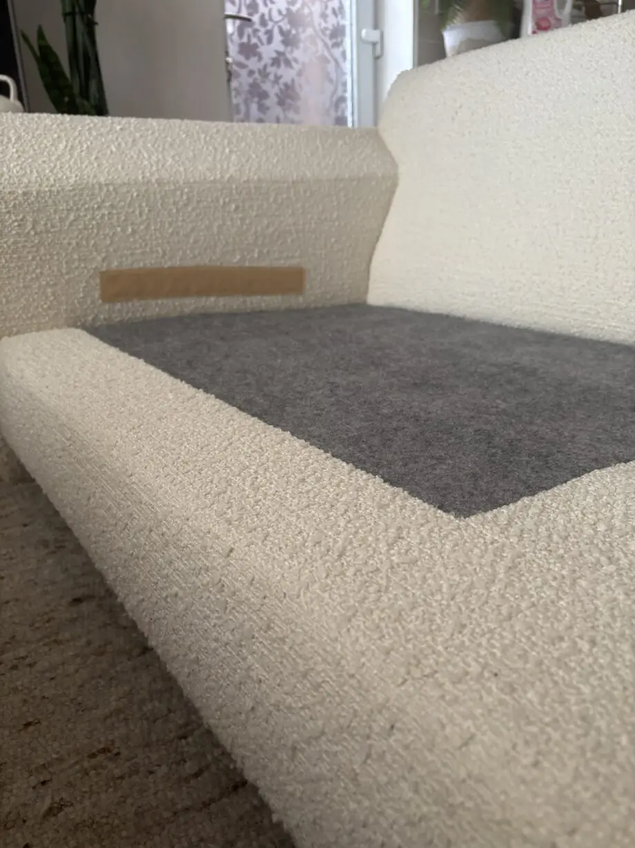 Luxury Barker And Stonehouse Development Sample Cloud Ecru Boucle Large Sofa