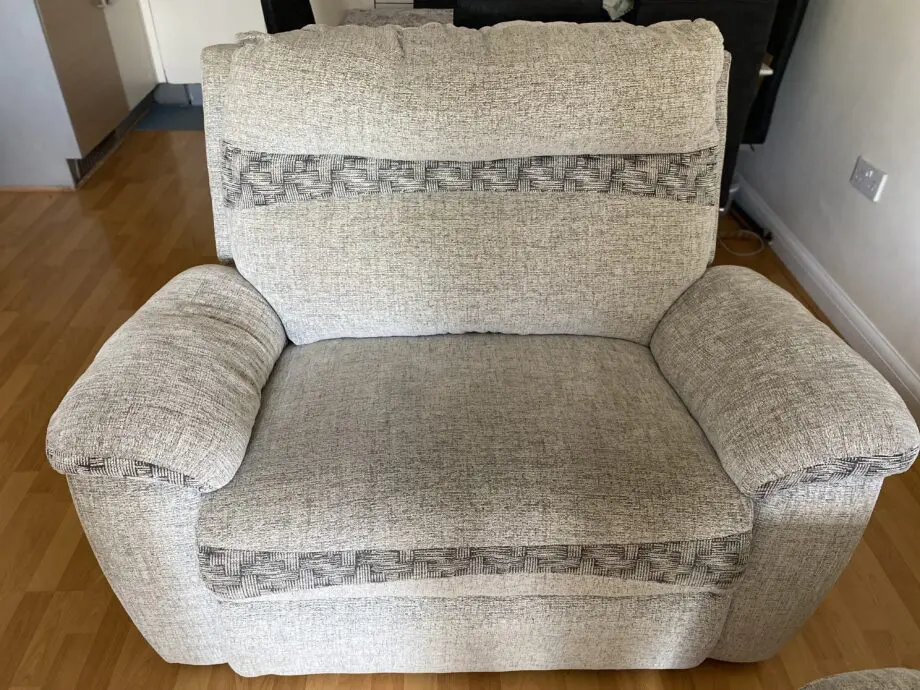 Carrera 1 Grey Fabric 3 Seater Manual Recliner + 2 Seater