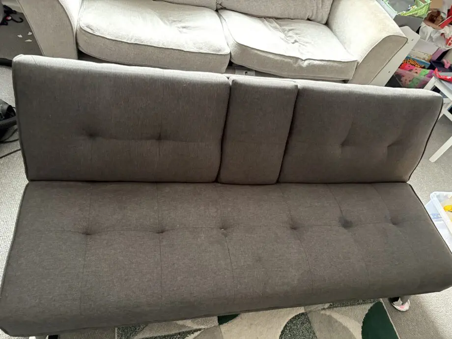 Dark Grey wayfair sofabed with drink holder