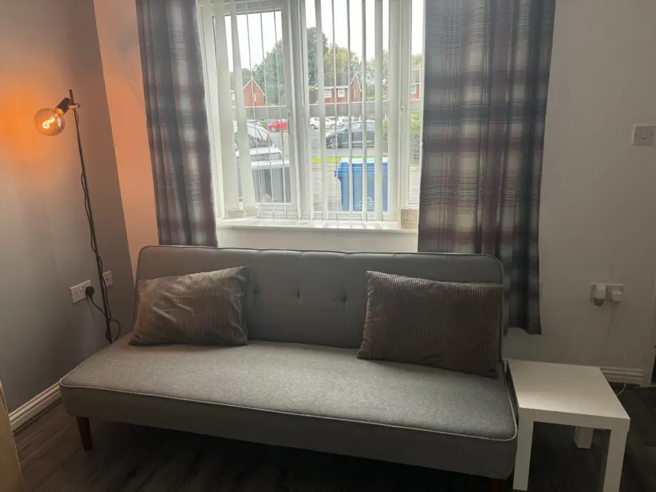 Habitat Odeon Fabric 2 Seater Clic Clac Sofa Bed - Grey