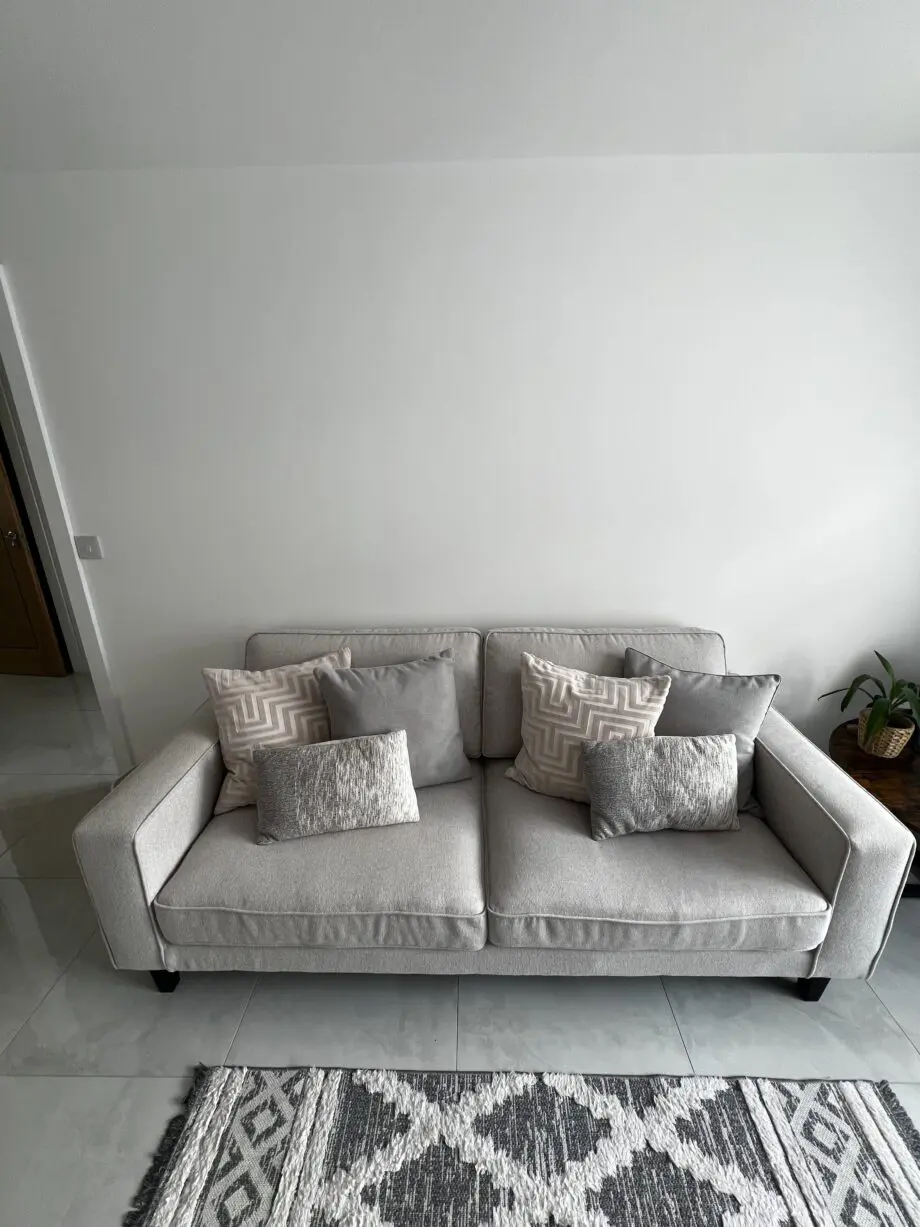 DUSK SoHo Sofa and Pouffe Set - Natural