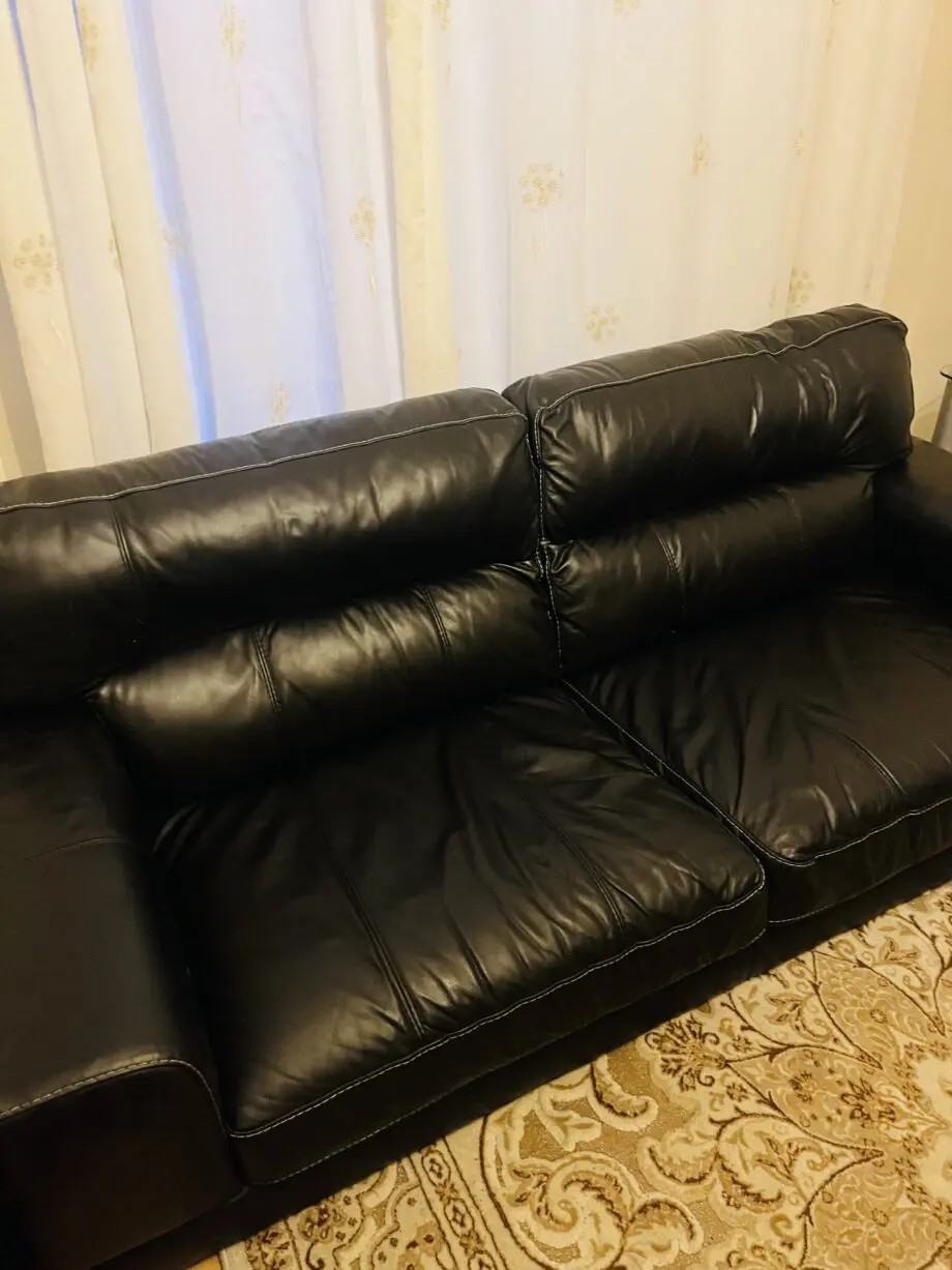 Black 4 seater sofa