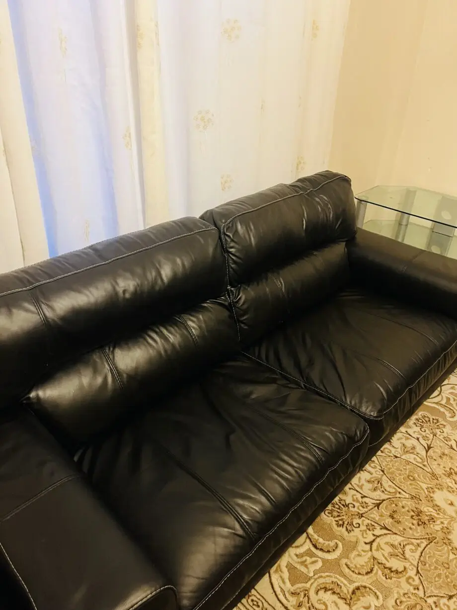 Black 4 seater sofa