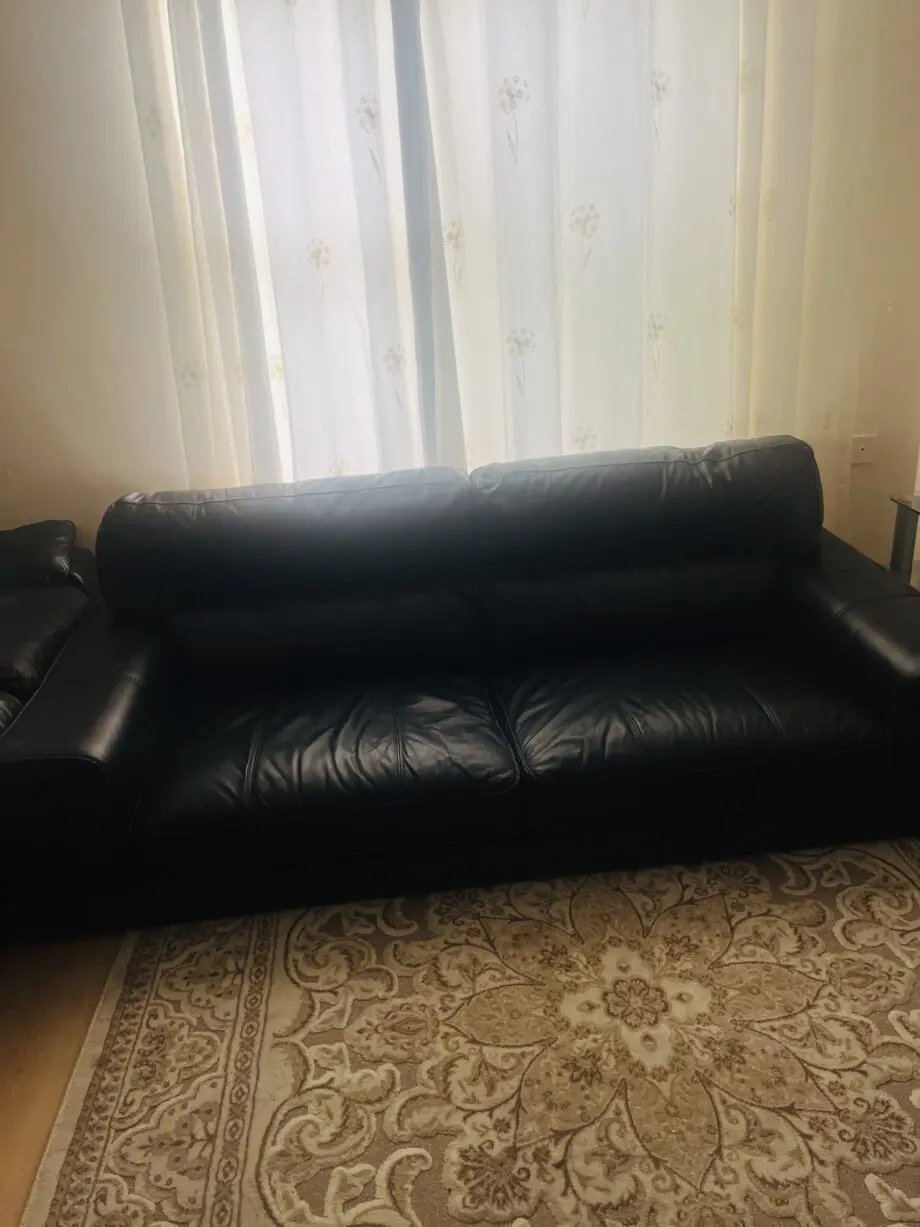 Black 4 seater sofa