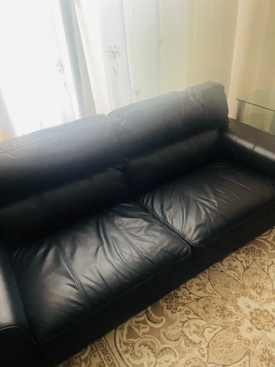 Black 4 seater sofa