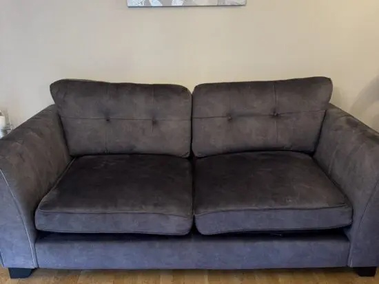 Furniture Village 3 seater & footstool