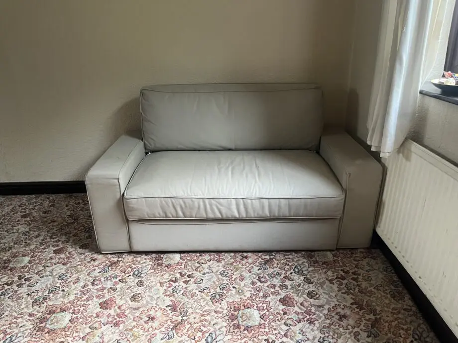 Oatmeal 2 seater sofa bed