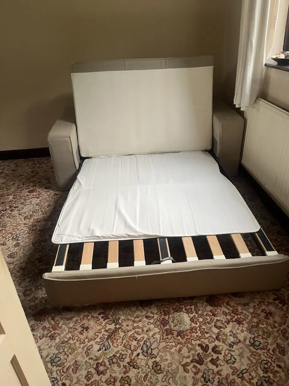Oatmeal 2 seater sofa bed